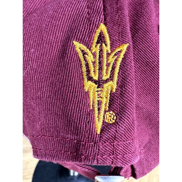 Arizona State Sun Devils The Game Hat Cap Snapback 100% Cotton Red NCAA Vintage - Picture 5 of 11